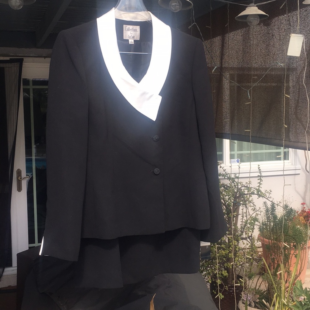 Two piece black tuxedo dinner suit